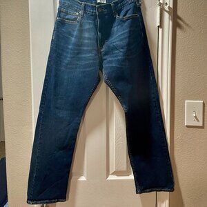 Signature Levi’s Men's Straight Blue Jeans 33 x 32
